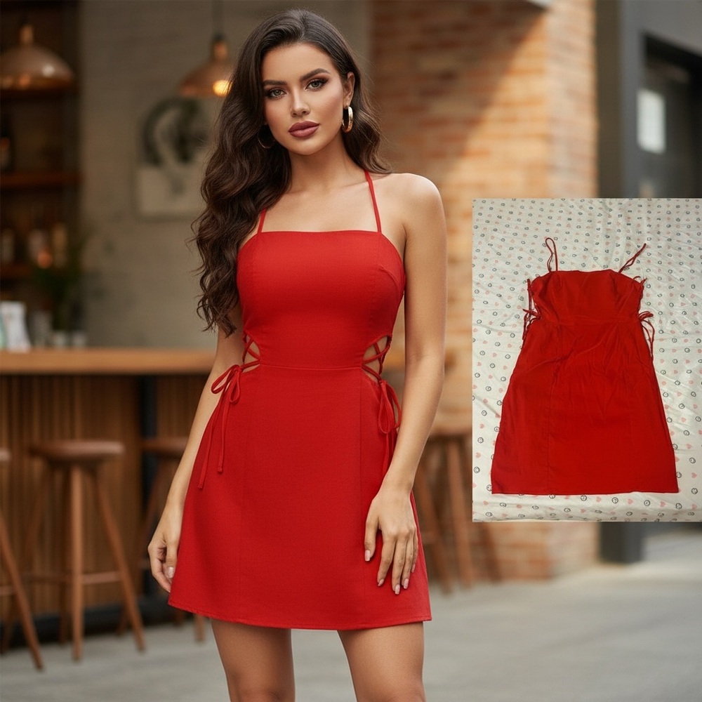 Elegant Red Women's Dress